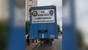 İstanbul'da çalınan TIR dorsesi Kayseri'de bulundu