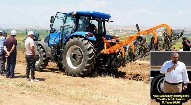 Kadın Kaymakam Türk Traktör'ün etkinliğinde tarla sürdü