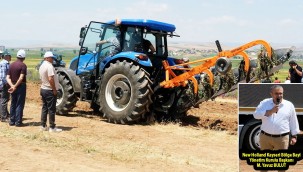 Kadın Kaymakam Türk Traktör'ün etkinliğinde tarla sürdü