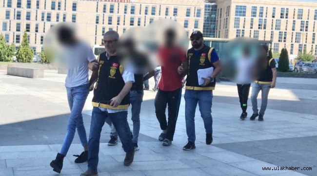 Kayseri'de kamera kayıtlarından tespit edilen 4 şüpheli suçüstü yakalandı