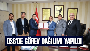 Kayseri OSB Yönetimi yetki belgesini aldı, görev dağılımını yaptı