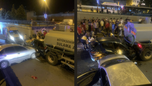 Kayseri Yoğunburç alt geçidinde zincirleme trafik kazası