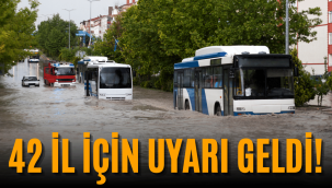Meteoroloji'den 42 ile sarı ve turuncu kodlu uyarı geldi
