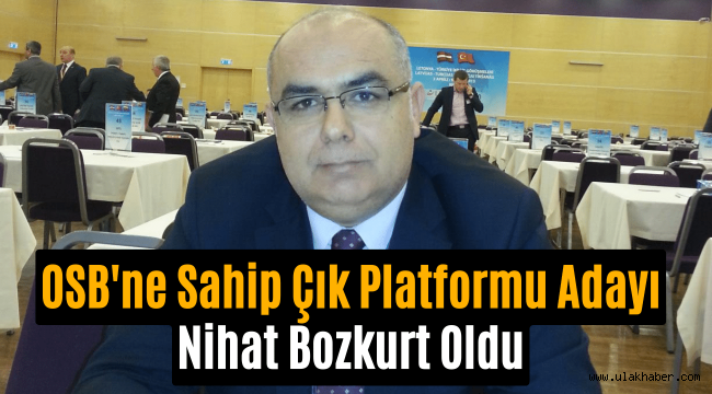 OSB'ne Sahip Çık Platformu, seçimdeki adayını açıkladı