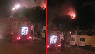 Argıncık Toptancılar Sitesi'nde yangın