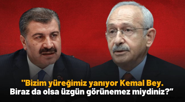 Bakan Koca'dan Kılıçdaroğlu'na yanıt gecikmedi