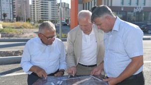 Başkan Büyükkılıç, 17,5 milyon liralık katlı kavşağı inceledi