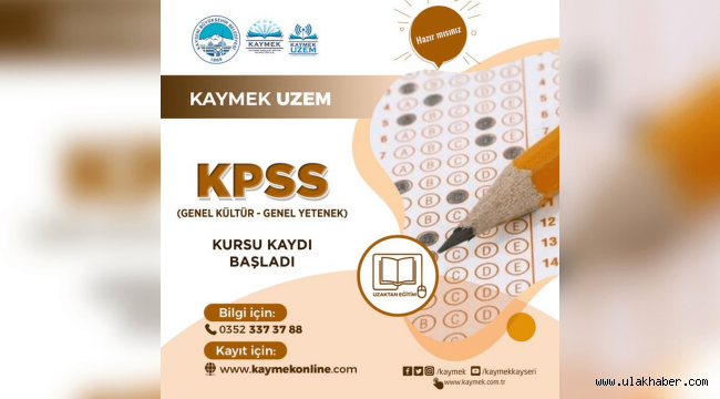 Büyükşehir'den KPSS adaylarına ücretsiz kurs desteği