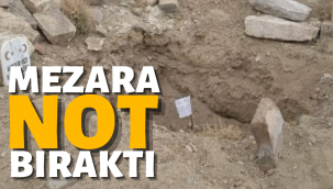 Dedesinin mezarını kazan kişiyi ilanla arıyor