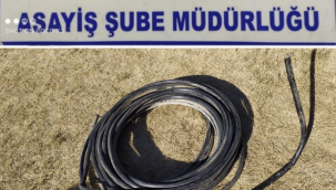 Gündüz vakti kablo hırsızlığı yapan 2 şüpheli yakalandı