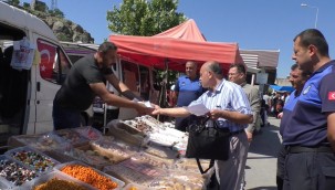 İncesu pazarında arefe günü denetimi