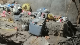 Kayseri'nin Yeşilhisar ilçesinde bulunan 30 metrelik kuyuda define avı