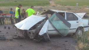 Takla atan otomobilde 3 kişi yaralandı