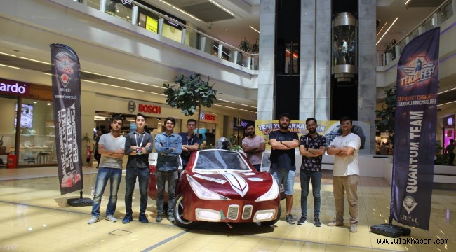 ERÜ'lü öğrenciler elektrikli araç yaptı