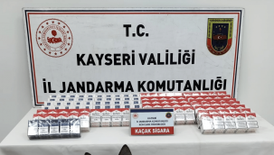 Kayseri'de 280 paket kaçak sigara ele geçirildi