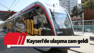 Kayseri'de şehir içi toplu ulaşım biletlerine zam geldi!