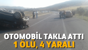 Pınarbaşı yolunda tafik kazası: 1 ölü, 4 yaralı