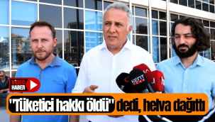 Tüketiciler Birliği Genel Başkanı Mahmut Şahin'den manidar protesto!