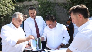 Vali Çiçek ve Başkan Yalçın'dan yatırım turu
