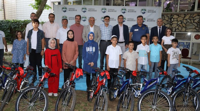 Yahyalı'da çocuklar hem yarıştı hem kazandı