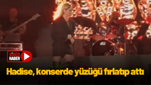 Boşanma kararı alan Hadise sahnede yüzüğünü fırlatıp attı!