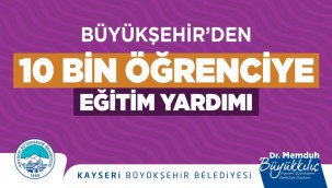 Büyükkılıç'tan üniversite öğrencilerine eğitim desteği 