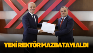 ERÜ Rektörü Altun, rektörlük mazbatasını aldı