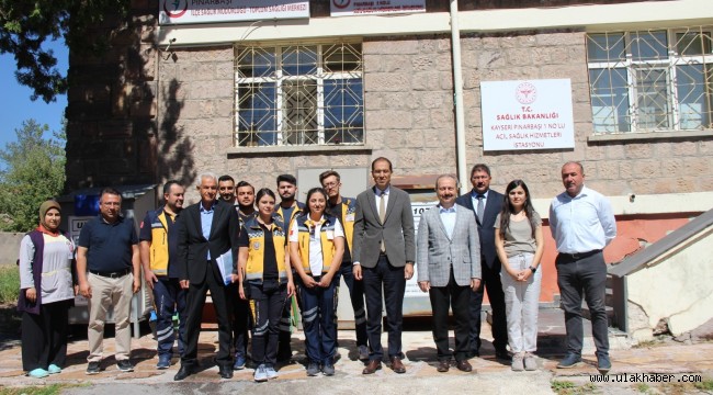 İl Sağlık Müdürü Erşan, Pınarbaşı'nda sağlık tesislerini inceledi