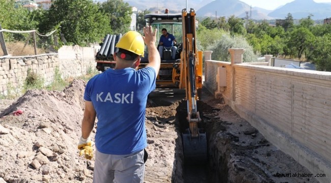 KASKİ'den Hacılar'a kanalizasyon hattı 
