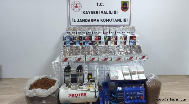 Kayseri'de kaçak tütün operasyonu: 1 gözaltı 