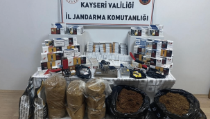 Kayseri'de kaçak tütün operasyonu: 1 gözaltı
