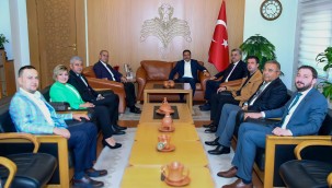 MHP'li heyetten Vali Çiçek ve İl Emniyet Müdürü Karabörk'e ziyaret