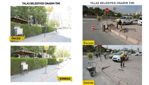 Talas Belediyesi'nden yerinde tespit anında çözüm
