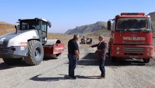 Yahyalı Aladağlar'da yol yapım çalışması devam ediyor