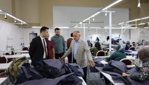 Yahyalılı kadınların tekstil atölyesi mutluluğu