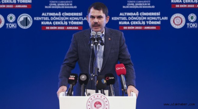 Bakan Kurum'dan sosyal konut projesi açıklaması