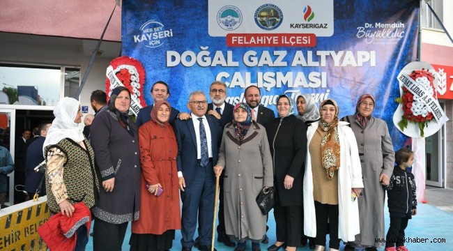 Başkan Büyükkılıç'tan Felahiye Özcatan'da doğal gaz için ilk adım