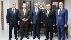 Başkanlardan Rektör Altun'a "hayırlı olsun" ziyareti