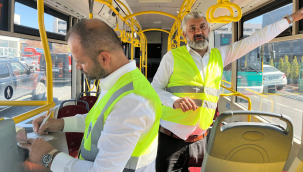 Büyükşehir Ulaşım A.Ş.'den otobüslere denetim