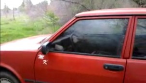 Çalınan araç terkedilmiş halde bulundu 