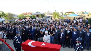 Görev şehidi Hüseyin Cerit, son yolculuğuna uğurlandı