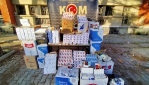 Kayseri'de 220 bin dal boş makaron ele geçirildi