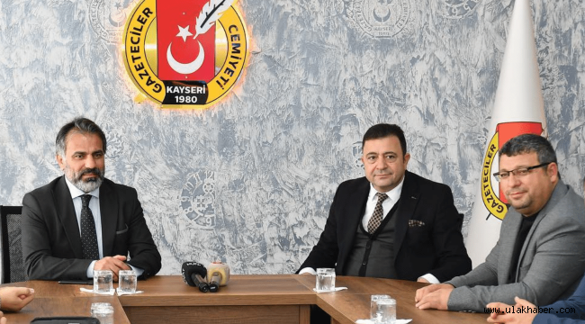 Kayseri OSB Yönetiminden Gazeteciler Cemiyeti'ne ziyaret