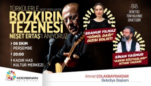 Kocasinan Belediyesi'nden Neşet Ertaş'ı Anma Gecesi