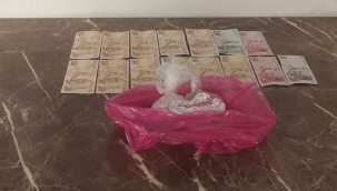 Şüpheli şahsın üzerinden uyuşturucu madde çıktı