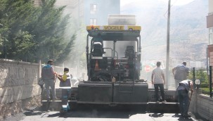 Talas'ta sonbahar asfaltı