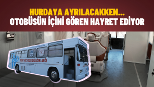 Büyükşehir'den hurdalık otobüse 'sağlıklı' dokunuş