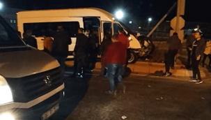 İşçi servisi kazasında 2'si ağır 9 yaralı