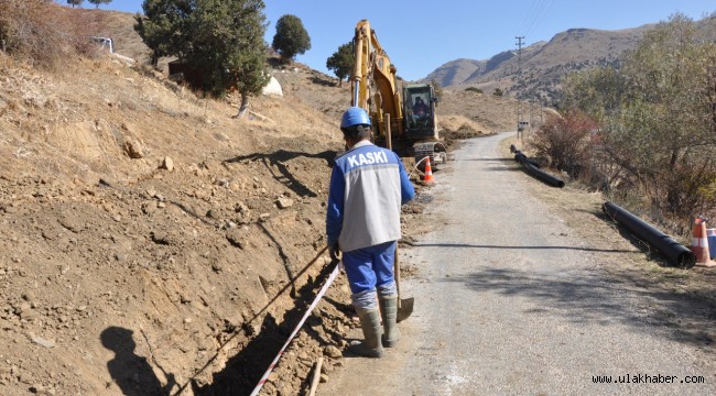 KASKİ, Sarız ilçesi Kıskaçlı Mahallesinde kanalizasyon sorununu çözdü