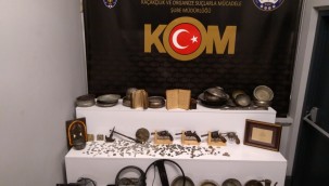 Kayseri'de çok sayıda tarihi eser ele geçirildi 